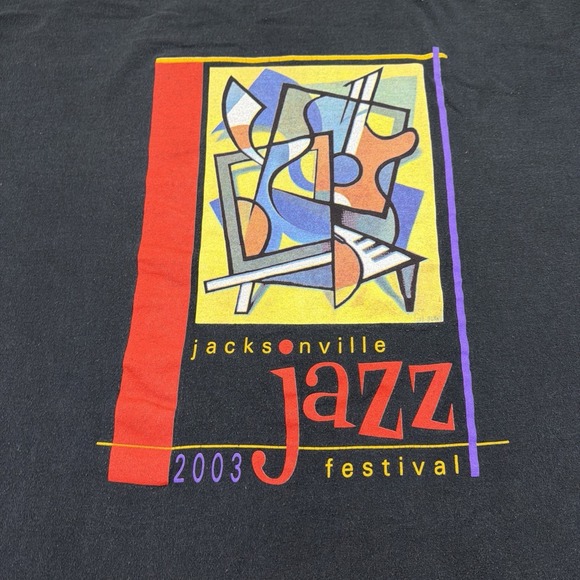 Vintage 2003 Jass Festival Tee Jacksonville Size XL Art Tee - Picture 2 of 8